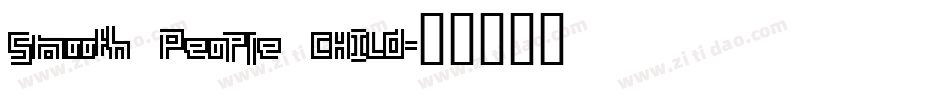 Smooth People CHILD字体转换